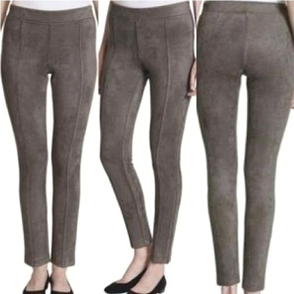 T Tahari Faux Leather Pull On Cigarette Pant Size S - Picture 1 of 8